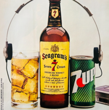 1981 Seagram&#39;s 7 Crown Whiskey Advertisement Vintage 7 UP Seven &amp; Seven ... - $464.90 MXN