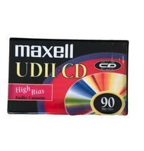 Vintage Maxell Blank Audio Cassette Tape UDII-CD 90 Minute High Bias Sealed - £10.27 GBP