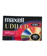 Vintage Maxell Blank Audio Cassette Tape UDII-CD 90 Minute High Bias Sealed - £10.27 GBP