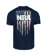 New NRA Guns Stripes Tshirt, NAVY BLUE - $24.74+