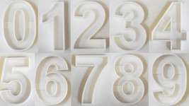 Numbers Zero 0 Through Nine 9 Birthday Set Of 10 Cookie Cutters USA PR1013 - £16.02 GBP