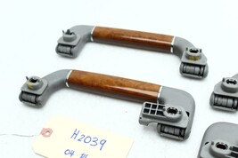 2004-2006 VOLKSWAGEN PHAETON OVERHEAD PULL GRAB HANDLE WOOD GRAIN SET OF 4 H2039 image 11