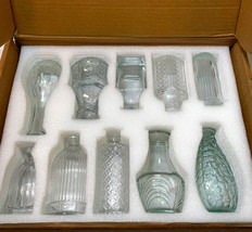 Bonne Ambiance Glass Bud Vase Set (10) Clear 5-6&quot; - £15.77 GBP