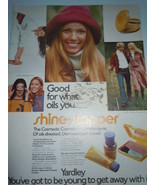 Vintage Yardley Shine Stopper Cosmetics Print Magazine Advertisement 1971  - £3.92 GBP