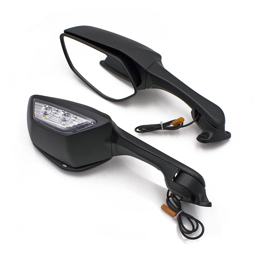 Motorcycle Rearview Mirror Foldable with Turn Signal   Ninja ZX10R ZX1000 2011-2 - £269.75 GBP