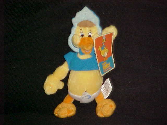 9" Baby Huey The Giant Duck Plush Toy Tags Comic Book Fame Harvey Comics 2001 - £78.65 GBP