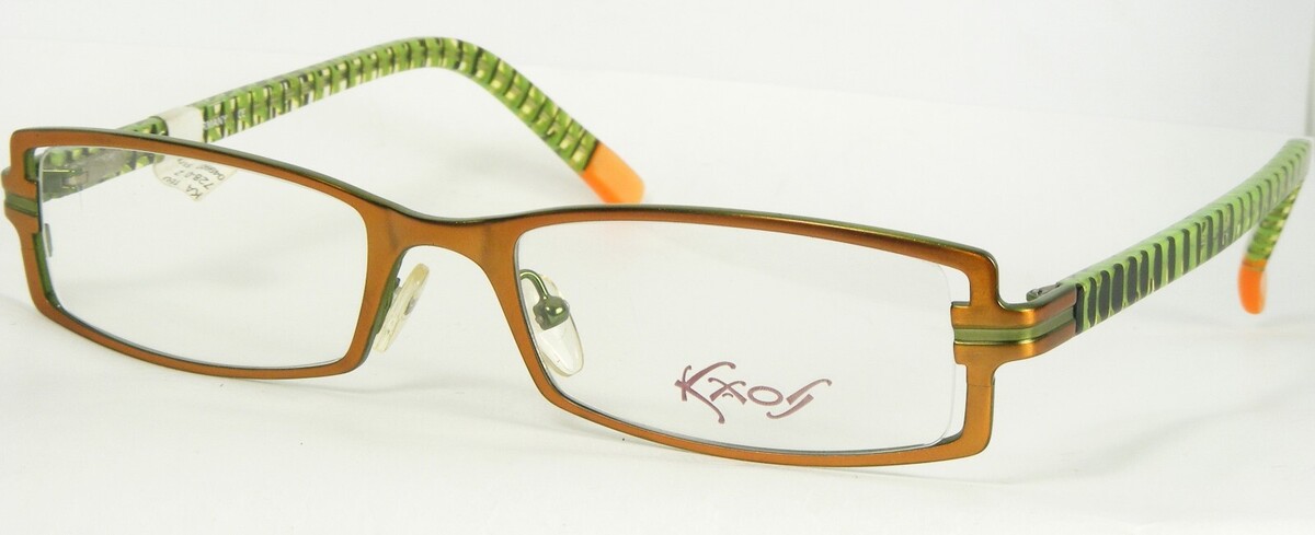 KaOS 160 Col.2 Bronce/Verde Gafas Montura Metálica 51-18-135mm Alemania - $86.09