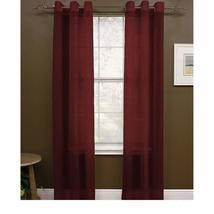 Miller Curtains Preston 84-inch Grommet-top Sheer Panel Crimson - $43.55