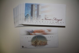 Lot of 40 Cachet Envelopes 9/11 WORLD TRADE CENTER 10th Anniversary Never Forget - £7.51 GBP