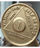 10 of Alcoholics Anonymous AA Medallion Coin Sobriety Chips Year or Mont... - £15.97 GBP