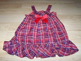 Toddler Size 4T Youngland Red Blue Black Plaid Tunic Dress EUC - £12.78 GBP