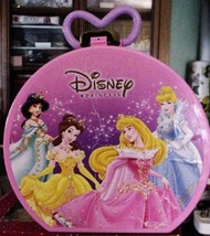 Disney Princess 4 Princesses Travel Luggage Suitcase Hand Carry Pink GC - $49.95