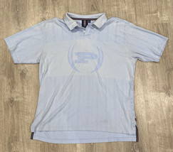 Phat Farm Polo Shirt Blue Mens Size 2XL Long Tail - $19.30