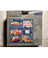 JUMBO PUZZLE TO THE RESCUE 25 PIECES 22&quot;x22&quot; 56x56CM MUDPUPPY COPTER POL... - $8.99