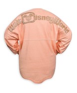 SPIRIT JERSEY Walt Disney World Spirit Pink w/Rose Gold Glitter Size Large - $145.13