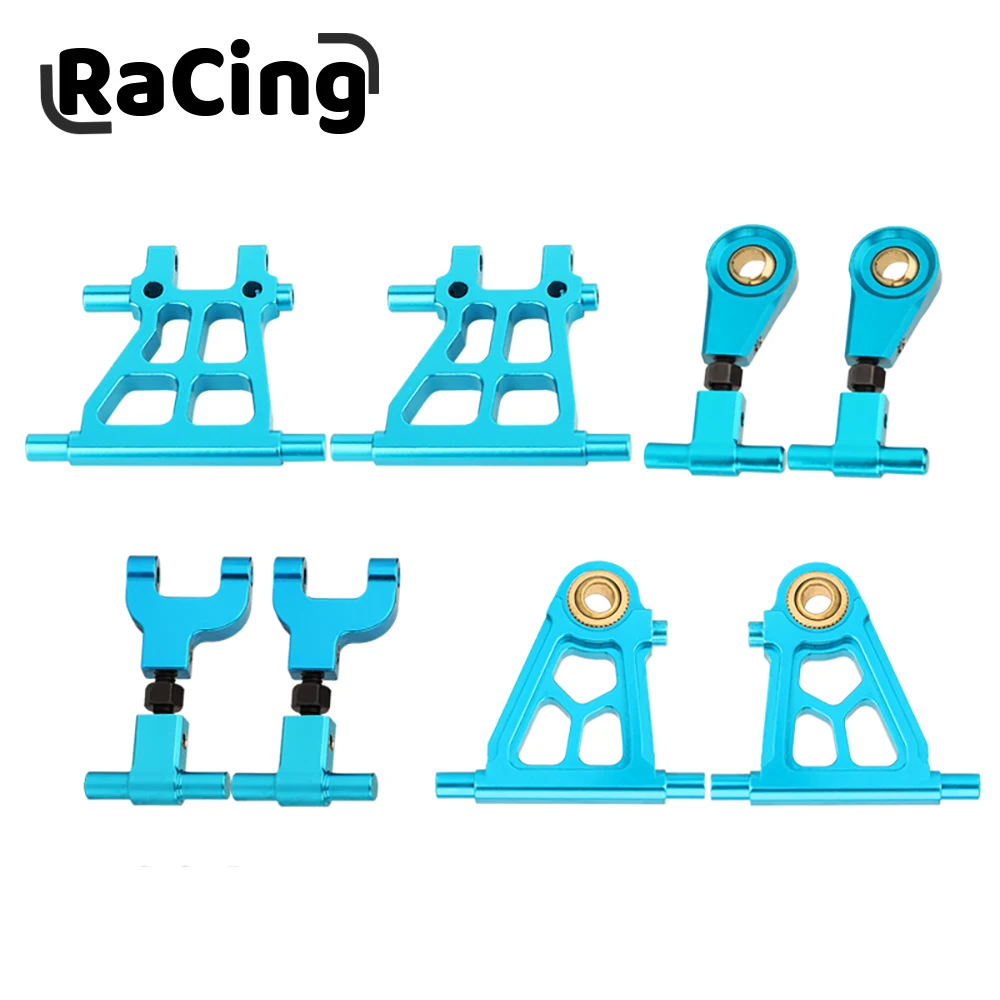 8pcs Aluminum Alloy Front and Rear Upper Lower Suspension Arms for Tamiya TT02 - £32.36 GBP