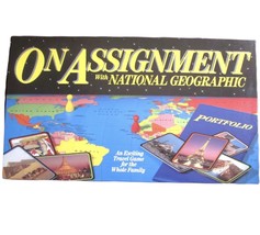 On Assignment W/ National Geogaphic 1990 Educational Family Vintage Boar... - $32.71