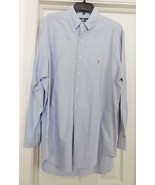 RALPH LAUREN YARMOUTH Shirt Oxford L/S Button Down Polo Player Blue Men&#39;... - £22.80 GBP