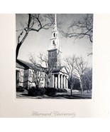 Harvard University 1956 Calendar Photogravure Memorial Church College DW... - $1,687.04 MXN