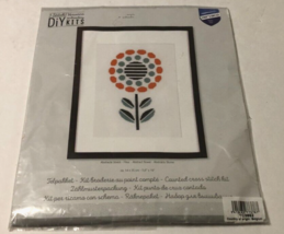 Vervaco Belgium 5.6&quot; x 10&quot; Embroidery Kit Abstract Flower TC3652 Hobby New - £7.39 GBP