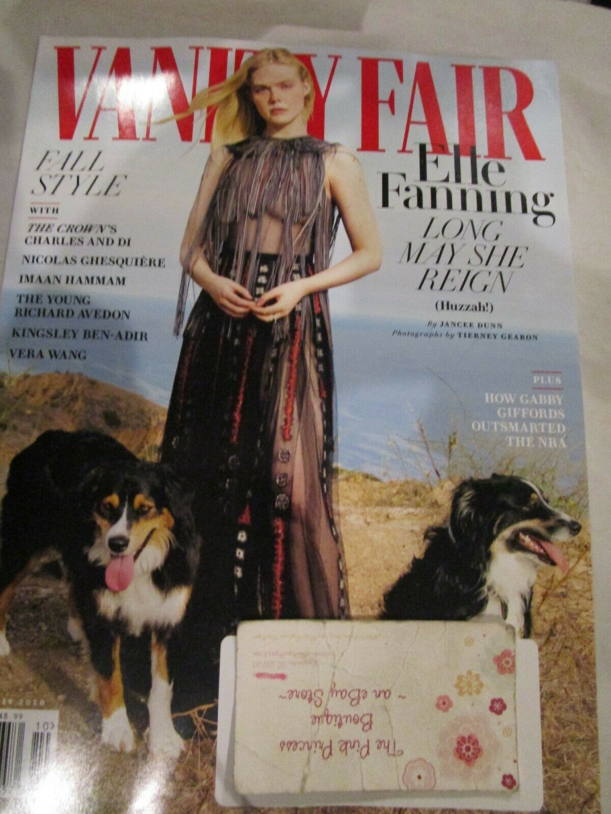 Primary image for Vanity Fair Magazine October 2020 Elle Fanning Gabby Giffords Fall Style New