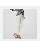 Belle by Kim Gravel Ponte Pant with Side Lace Trim Cream Size 2 - $855.11 MXN