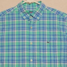 Vineyard Vines Mens Button Down Tucker Shirt Sz M Tartan Plaid Long  Sleeve  - £20.67 GBP