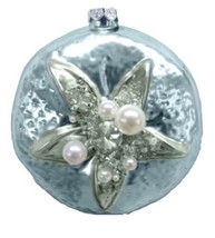 December Diamonds 79-81594 Blue Sandollar w/ Pearls  3.5&quot; Christmas Ornament - $18.66