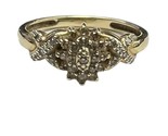 Unisex Cluster ring 14kt Yellow Gold 407998 - £129.10 GBP