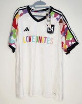Adidas MLS Mens Los Angeles Football Club White Rich Mnisi Jersey Love U... - $30.40+