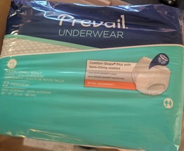Prevail Underwear Youth Small Adult XS 22ct Extra Absorbency Comfort Shape+ - $37.08 MXN