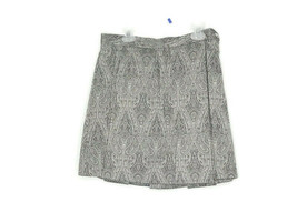 Silence + Noise Urban Outfitter Size Medium Gray Paisley Print Skirt Pockets - £7.56 GBP