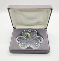 Waterford Crystal Shamrock Trinket Jewelry Dish Made in Ireland W/ Origi... - £23.92 GBP