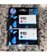 GENUINE HP 910 Color Ink Cartridges Cyan & Magenta Exp MAY 2025 - €21,41 EUR GENUINE HP 910 Color Ink Cartridges Cyan & Magenta Exp MAY 2025 - €21,41 EUR