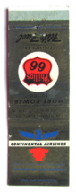 Continental Airlines Viscount - Phillips 66 Flite-Fuel 20 Strike Matchbo... - $1.75