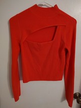 Bar III Cutout Mock-Neck Top, Created for Macy&#39;s - Neon Pink Size M - £12.99 GBP