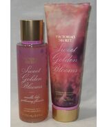Victoria's Secret Fragrance Mist &amp; Lotion Set Lot of 2 SWEET GOLDEN BLOOMS - $45.49