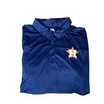 Majestic Houston Astros MLB Baseball Polo Shirt XL navy with chest logo NWTs - £25.47 GBP