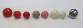 Plastic or Metal Domed Mushroom Shank Buttons You choose color and size - $6.00