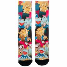 The Muppets Cartoon Faces Collage Sublimated All Over Print Men&#39;s Crew Socks - £15.34 GBP