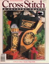 Cross Stitch &amp; Country Crafts Magazine Nov/Dec 1990 Collector Plate Pape... - $14.84