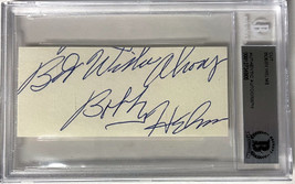 Bobby Helms signed 1.5x3 Cut Signature Best Wishes  Beckett Encapsulated (Countr - £54.25 GBP