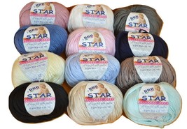 Knitting Yarn Microfibre Approx 130 Metres Bbb Tiran Wool Star Made IN I... - $2.51