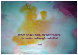 When Angels Sing by John - 28 x 40&quot; Quality Aluminium Wisdom Art Print - £112.18 GBP