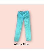 Celebrity Pink Jeans Juniors Size 7/28 Mid Rise Ankle Skinny Greenish blue - $21.78