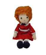 Vintage Orphan Annie Rag Doll Applause 1982 15” Plush Orange Yarn Hair R... - £14.74 GBP