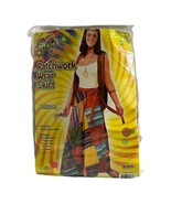 Deluxe Hippie Patchwork Wrap Skirt Only Costume Halloween Dress Up One Size - £8.65 GBP