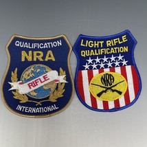 LOT of 2 Patches Qualification NRA Rifle International Light Patch - $18.70