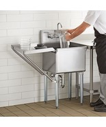 18&quot; x 18&quot; x 14 WITH FAUCET Stainless Steel Commercial Utility Sink Bowl ... - $9,416.75 MXN