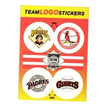 1991 Fleer #NNO Team Logo Stickers Baseball Pirates Cardinals Padres Giants - £1.57 GBP